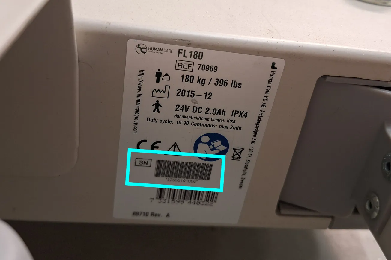 Hjälpmedel visas för att underlätta beställning och felanmälan för personal.